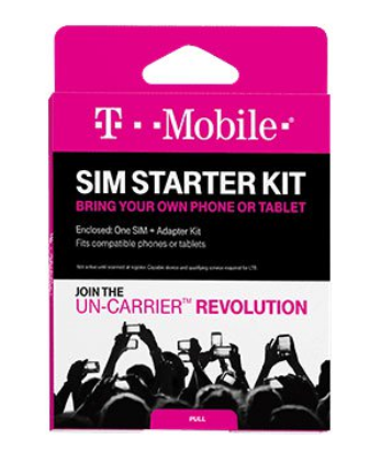 Prepaid Sim card (€10 credit) - T-Mobile - Starter Kit